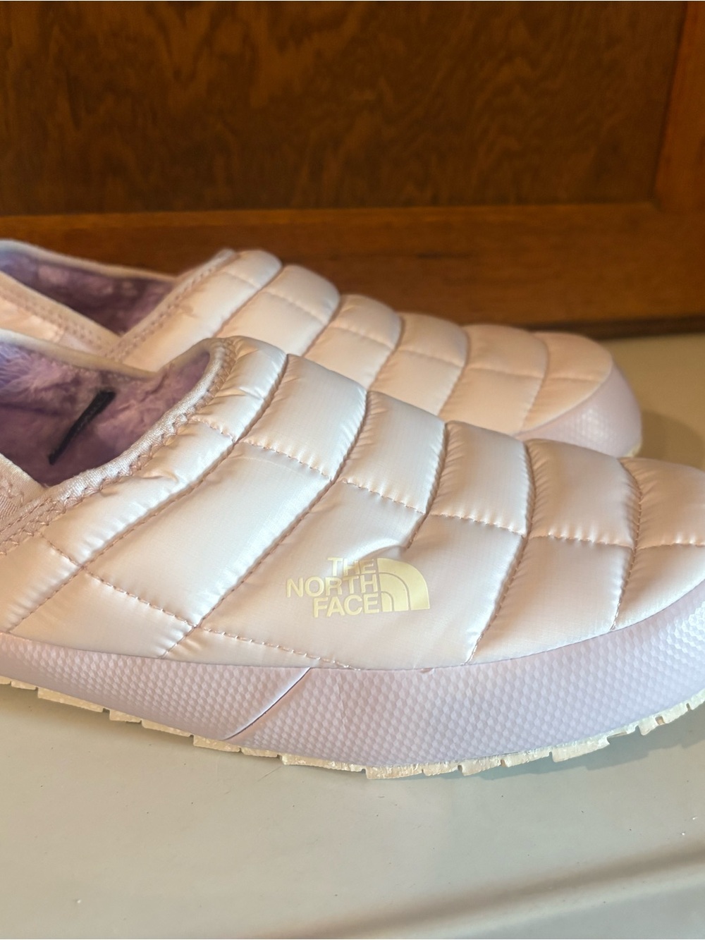 The North Face Quilted puffer women's mule slipper shoes
